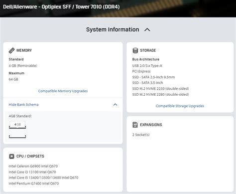Upgrade the memory and storage in your Dell laptop or desktop PC.